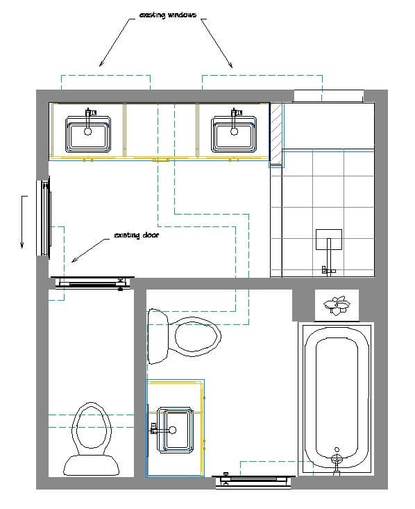 Modern Hall Bathroom - Shoreline, WA