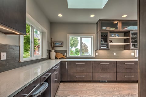 kitchen-remodel-sparkling-white-quartz-countertop-beech-cabinetry-camano-island-WA-VanderBeken-Remodel